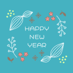 オシャレな年末年始スタンプ2／修正版