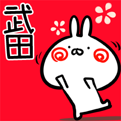 Takeda usagi Myouji Sticker