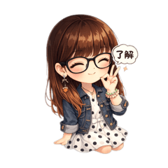 甜甜的可愛軟萌女孩