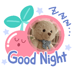 晚安安泰迪熊-裝飾框版