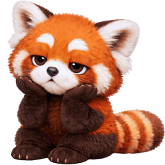 เฮนน่า เรดแพนด้าน่ารัก❤️ (no text)