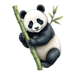 Panda by Watercolor Style