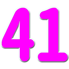 数字「41〜80」桃色文字 N - LINE スタンプ | LINE STORE