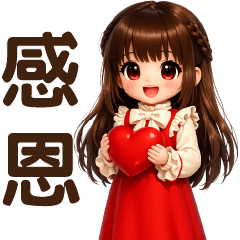 Cute Girl-Daily Use Greeting Stickers