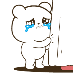 Soft Bear White 3 : Animated Stickers