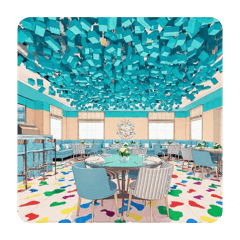 ティファニーブルーボックスカフェスタンプ