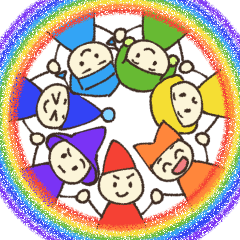 Rainbow-coloured dwarf