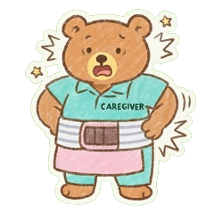 Caregiver Bear: My Back Hurts