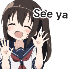 High School Girl Daily Chat Stickers 2