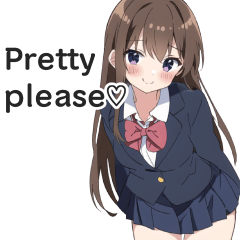 High School Girl Daily Chat Stickers 3