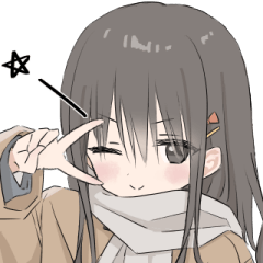 マフラー女子高生