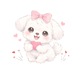 Soft Maltese Feelings Stickers