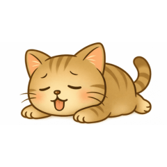 Yurukawa Cat Cozy Stickers