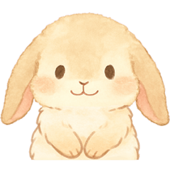 Fluffy-Bunny Daily Stickers