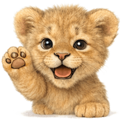 Baby Lion Cub  Soft & Realistic