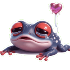 嚇到吃手的搞笑蛙蛙