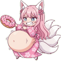 จิ้งจอกเก้าหางก้นใหญ่ที่กำลังคิดว่าคืนนี