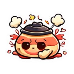 火鍋餃子怪獸反應包