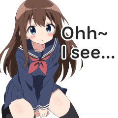 High School Girl Daily Chat Stickers 4