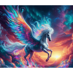 Horse pegasus unicorn stickers 251228