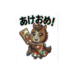 Horse New Year Stickers2