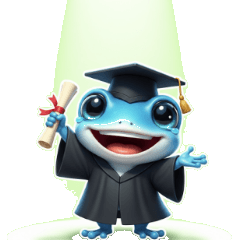 藍蛙說聲早安元氣滿滿