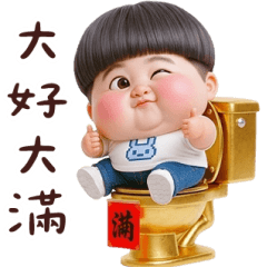 Abao has a golden toilet.