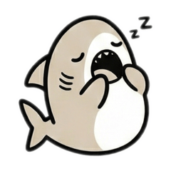 鯊魚寶寶 手繪風