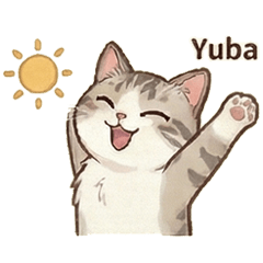 Cute Cat Yuba: Daily Life Stickers