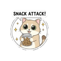 可愛大眼貓貼圖