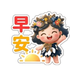 可愛森林小女孩2025001