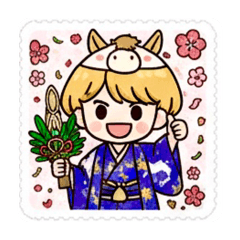 推し活好き 午年スタンプ 可愛い お正月