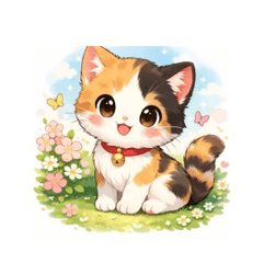 Cute Calico Cat Emotions