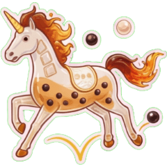 熠珍馬：2026 丙午琥珀開運貼圖