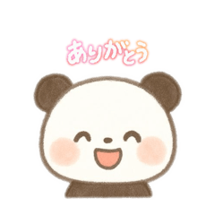 Easy-to-use panda cute stamps!