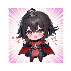 Cheerful Chibi - Animated Stickers