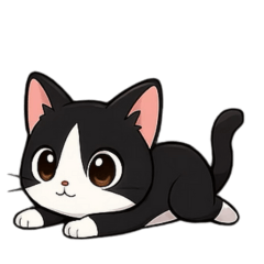 Kawaii Tuxedo Cat Stickers