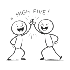 Simple Stickman Reactions