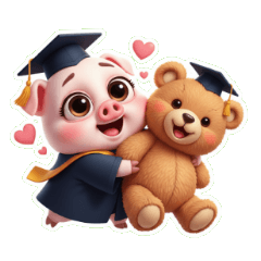 粉紅豬畢業 邁向人生新旅程