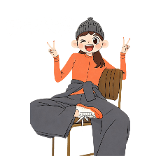 表情女