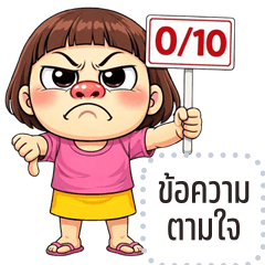 Message Stickers: Lamyong cute girl