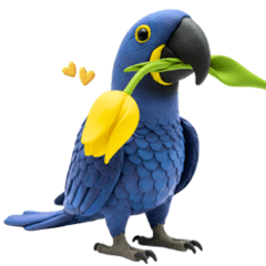 Hyacinth Macaw Big Sticker
