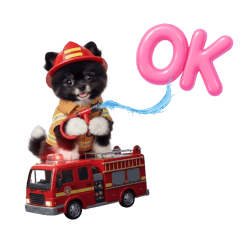 Cosplay Pomeranian Daily Life Stickers