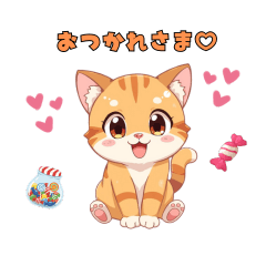 Cute animal stickers1004