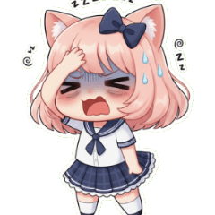 猫耳JK 頭痛がするほど悩んでいます