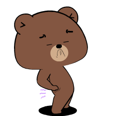 Cute Weird Bear 5 : Pop-up stickers
