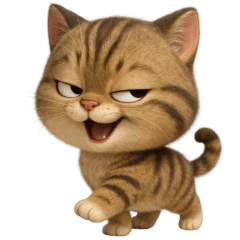 Tabby Cat so annoying! (No text)