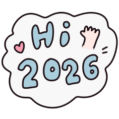 Cute doodle girl English