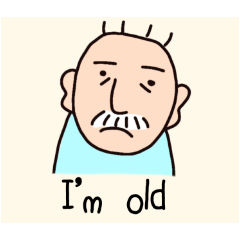 grandpa Stickers set