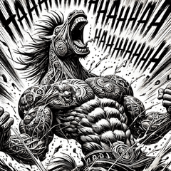 ม้ากล้ามลายขาวดำ